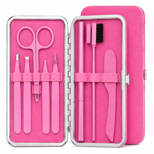 Kit profesional para recortar cejas, juego completo para el cuidado de las cejas, pinzas de punta fina, tijeras y herramientas de precisión para dar forma a las cejas - Product Image 6