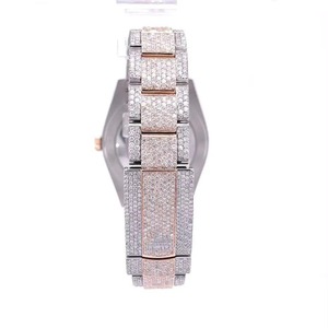 iced Out Moissanite Diamond Mechanical Watch Stainless Steel Band Sapphire Crystal Dial Alarm Unisex Hip Hop Sport Style - Product Image 2
