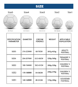 COSTUMIZATION <b>Black</b> <b>and</b> <b>White</b> Soccer Ball Panelled Design Wear Resistant Training Sports Equipment with Customizable Logo - Product Image 3