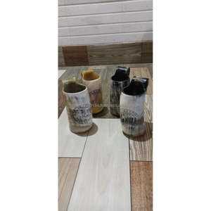 Vaso de cuerno de buey Natural de alta calidad personalizado al mejor precio, vaso bebible de vidrio con cuerno de búfalo - Product Image 2