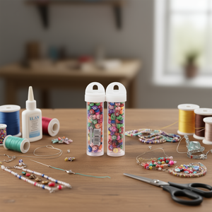 Perline in Barattolo 6x6mm 15g Multicolore per Lavori Manuali - Product Image 2