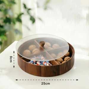 Handcrafted Eco-Friendly Wooden Designer Decorative Handicraft <b>Empty</b> Dry Fruits Sweets <b>Gift</b> <b>Box</b> Kitchen Portable Multifunction - Product Image 5