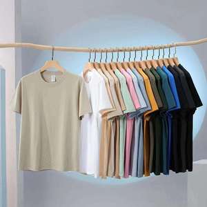 Camiseta de Manga Corta para Hombre, 100% Algodón, Cuello Redondo, Corte Regular, Color Sólido, Transpirable, Informal, Tejido de Punto, Blanca - Product Image 2
