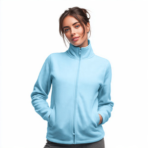 Chaquetas de forro polar para mujer, cortavientos, acolchadas, con cremallera, para senderismo, de invierno, gruesas y holgadas - Product Image 6