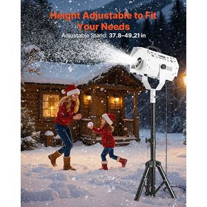 Macchina della Neve da 1200W con Supporto Regolabile in Altezza, Sistema di Attrezzature da Palcoscenico per la Produzione di Effetti Neve - Product Image 3
