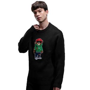 Pull pour homme de haute qualité, style tendance, couleur personnalisée, vêtements d'hiver, broderie imprimée, service OEM, polaire 100% acrylique - Product Image 1