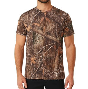 Camiseta Táctica de Camuflaje Digital para Hombre, 100% Algodón, Transpirable, Ecológica, para Senderismo, Caza y Camping, para Niños y Adultos - Product Image 5