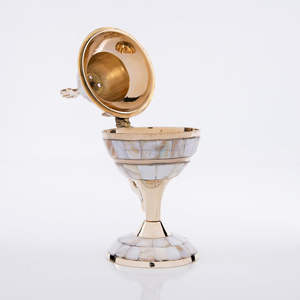 Incensario Tradicional Cristiano Bizantino Ortodoxo Griego de Latón, Soporte para Incienso para el Hogar, Oficina, Artículos Religiosos - Product Image 3