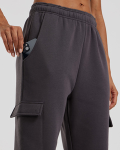 Latest Design Custom Logo Women's Comfortable Cargo Joggers Terry Fleece Women's Soft Touch Sweatpants Women's Pants & Trousers - Product Image 6