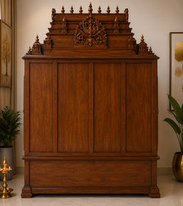 Traditional South Indian Ashta Lakshmi Pooja <b>Mandir</b> Luxury Wooden Prayer Temple Royal Indian Pooja <b>Mandir</b> Cabinet for Home Decor - Product Image 5