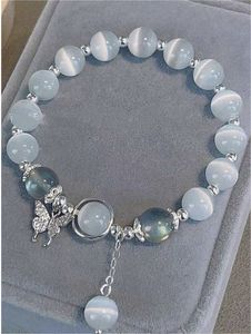 Pulsera de Resina Acrílica Ecológica con Cuentas de Feng Shui, Elástica, Hecha a Mano, Regalo de Joyería de Amistad para Mujeres y Niñas - Product Image 6