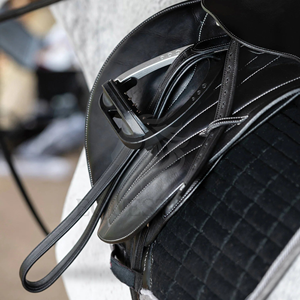 Premium Leather Stirrup Straps English Saddle Stirrup Leathers Equestrian Riding <b>Equipment</b> - Product Image 5