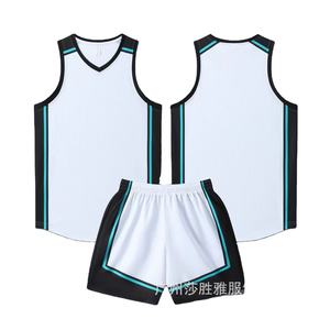 Conjunto de camisa de baloncesto para adultos y estudiantes Ropa de equipo de competición Camisa y pantalones cortos Ropa deportiva de fitness - Product Image 5