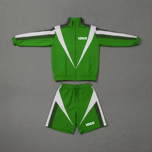 Conjunto Cortavientos de Chándal Estilo Urbano con Pantalones Cortos, de Poliéster, con Cremallera, Oversize, 2026 - Product Image 2