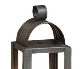 Lanterne à bougie en métal moderne avec finition noire mate, lanternes à bougie en métal pour la décoration extérieure de la maison, fabriquées à la main - Product Image 2