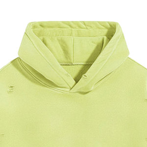High Quality <b>Men</b> Vintage Wash Hoodie Oversized Drop Shoulder Distressed Streetwear OEM ODM Supplier - Product Image 6