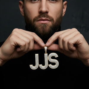 Collar con Colgante Clásico de Moissanita de Alta Calidad ZAWO HOUSE, Chapado en Oro de 14K, Acero Inoxidable, Certificado IGI, Disponible - Product Image 3