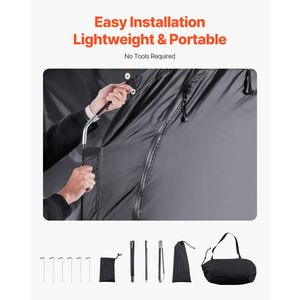 Spacious Outdoor <b>Bike</b> <b>Storage</b> <b>Tent</b> with Ventilated Window Easy Install Waterproof-<b>for</b> Storing 5 <b>Bikes</b> BC <b>Tent</b> Product - Product Image 5