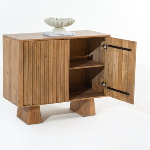 Buffet en bois à 2 portes Vandana Falcon Hexa avec rangement élégant pour les intérieurs de maisons modernes - Product Image 4
