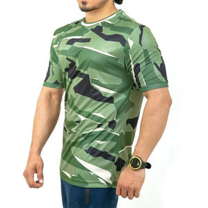 เสื้อยิมผู้ชาย แห้งเร็ว ทรงหลวม เสื้อยืด 220 กรัม ผ้าถักลายตัวอักษร เป็นมิตรกับสิ่งแวดล้อม แขนสั้น เสื้อกีฬา - Product Image 4