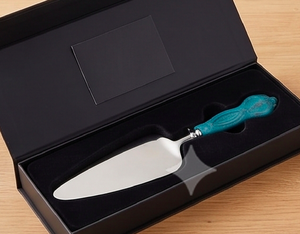 Elegant Design Green Handle Silver Head Cake Server Knife Set Suitable For Birthday Parties Weddings And Celebrations - Product Image 4