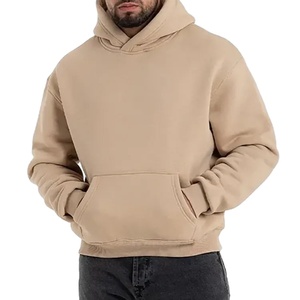 Good Quality 500 Gsm Drop Shoulder Hoodie 100% Cotton Custom Heavyweight Thick Hoodies Plain High Quality Hoodies - Product Image 1