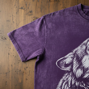 Camiseta gráfica White Plains Wolves para hombres y mujeres, camiseta con estampado artístico realista de la manada de lobos, camiseta de algodón negra para uso diario - Product Image 4