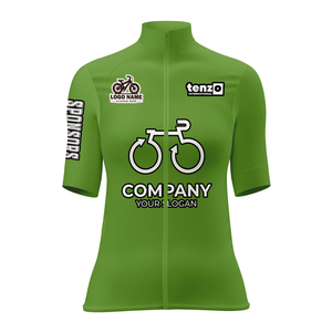 Jersey de Ciclismo para Mujer al por Mayor, Manga Corta, Cierre Frontal, Transpirable, 100% Poliéster, Color Personalizado, Proveedor OEM ODM - Product Image 6