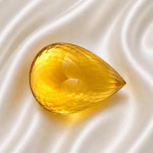 Good Quality Pear Faceted Citrine Gemstone | 83.30 CT Yellow Quartz Citrine Loose Gemstone Pear Cut Crystal <b>Stone</b> - Product Image 4