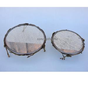 Quality Brass <b>Cake</b> <b>Server</b> With Iron Stand Antique Design Gold Color <b>Cake</b> Sweets <b>Server</b> For Top Selling - Product Image 4