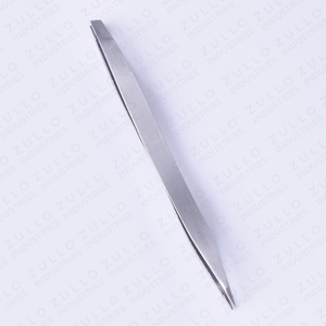 Professional Stainless Steel Double Ended Eyebrow Tweezers Slanted and Pointed Tip Precision Beauty <b>Tool</b> - Product Image 4