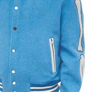 Nouvelles vestes universitaires chauffantes d'hiver de haute qualité pour hommes, avec logo personnalisé brodé, col montant, épaisseur standard, respirantes - Product Image 6