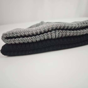 Gorro de Punto Unisex, Color Sólido, con Borde, Gorro de Invierno Informal, Cálido, de Acrílico, para Adultos, 56-58CM - Product Image 3