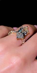 แหวนหมั้นเพชรโมอิสซาไนต์ทองคำแท้ 14K 18K รับรองโดย IGI เครื่องประดับ HPHT ของขวัญสำหรับเจ้าสาว แหวนเพชรจาก Customer Lab - Product Image 6