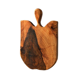 Planche à fromage en bois, couleur marron, accessoires de cuisine, planche à découper tendance en bois - Product Image 2