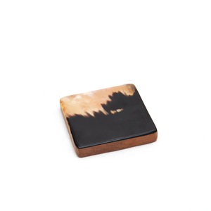 Natural Buffalo Horn Round Table <b>Coasters</b> Handmade Luxury Oil-Proof Non-Slip <b>Drink</b> Accessories High Quality - Product Image 5