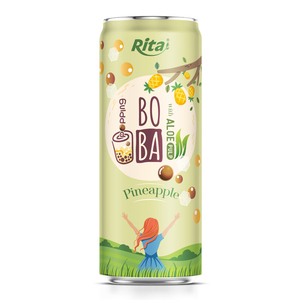 Meilleure saveur d'usine moderne boîte mince 320ml fraise Popping Boba thé Aloe nouvel emballage boissons chaudes tendance pour les grossistes - Product Image 6