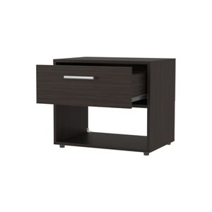 FM FURNITURE Comodino Rotondo in Noce Macinato con Cassetto - Product Image 6