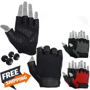 Gants de cyclisme personnalisés à doigts courts pour hommes, haute performance, pour la course, l'entraînement, la musculation, la musculation, prix de gros - Product Image 4