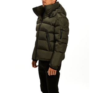 Custom Outdoor Men Puffer Jacket With Lightweight Quilted Padding Full Sleeve Waterproof Slim Fit For Cold Conditions - Product Image 4
