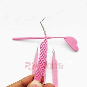 Pince à cils professionnelle en acier inoxydable RMI Private Label, vente en gros, durable, haute qualité, toutes formes, pour extensions de cils - Product Image 3
