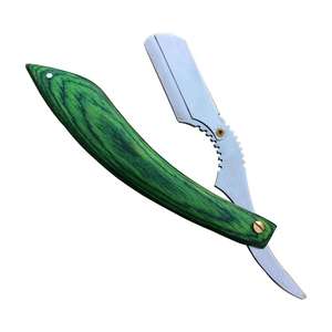 Navaja de Afeitar Recta con Mango de Madera Personalizada OEM para Hombre, para Barberías, Uso Facial y Corporal, Afeitado de Bikini - Product Image 3