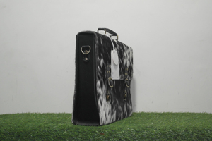 Lightweight Genuine Leather Hair on <b>Laptop</b> Bag Cowhide Stylish Summer Layering Relaxed waterproof sustainable Hair on <b>Laptop</b> Bag - Product Image 5