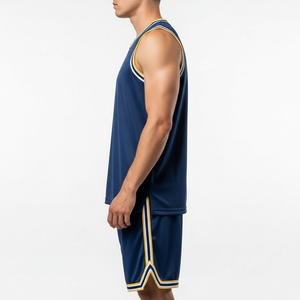 Ensemble d'uniformes de basketball personnalisés à prix raisonnable, vêtements de sport, faible MOQ, service OEM personnalisé, uniforme de basket-ball - Product Image 3