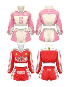 2026 Women's 2-Piece Street Sportswear Set Full-Sleeve T-Shirt and <b>Knee</b>-Length Shorts Breathable Non-Pilling - Product Image 1