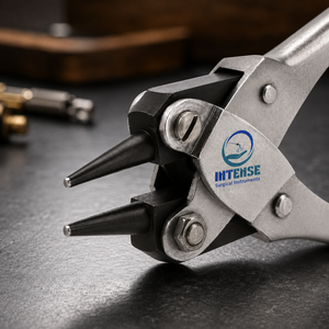 Pince à bec rond professionnel à action parallèle pour la formation, le pliage et la création de boucles de fil de bijouterie, outil de perlage en acier inoxydable de précision - Product Image 2