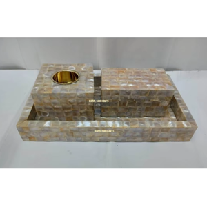 Juego de quemador de incienso de lujo con bandeja, con incrustaciones de nácar |   Quemador de Incienso Árabe Hecho a Mano, Decorativo, para el Hogar, Regalo para Ramadán y Eid - Product Image 2