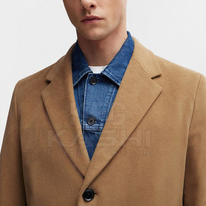 เสื้อโค้ทขนสัตว์ผู้ชายสไตล์โมเดิร์นสำหรับฤดูหนาว ทรงเข้ารูป แฟชั่นสตรีทแวร์ลำลอง แขนยาว มีสไตล์ เหมาะสำหรับใส่กลางแจ้งและในชีวิตประจำวัน - Product Image 6