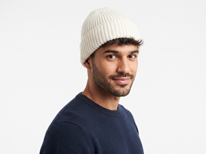 DUMELA INTERNATIONAL Bonnet unisexe 100 % acrylique à revers, couleur unie, décontracté, chaud pour l'hiver, style urbain, imprimé en relief - Product Image 4