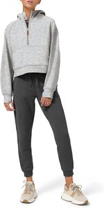 Sweat à capuche pour femmes, pull-over molletonné à col polaire, sweat-shirt à manches longues, avec trou pour le pouce, - Product Image 5